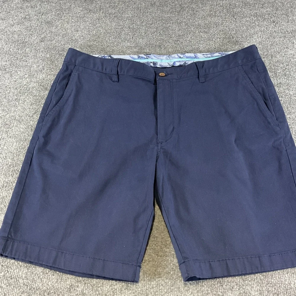 Tommy Bahama IslandZone Shorts Mens 38 Navy Performance Stretch Casual Golf